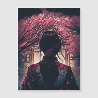 Carte Magnétique Les Fleurs de cerisier