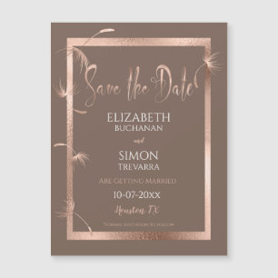 Carte Magnétique Les pissenlits et le chocolat roses d'or font