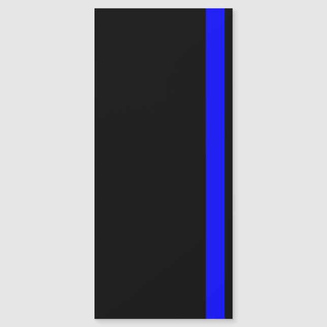 Carte Magnétique Ligne Bleue Mince Symbolique verticale (Devant)