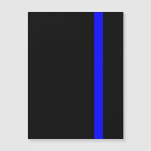Carte Magnétique Ligne Bleue Mince Symbolique verticale