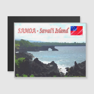 Carte Magnétique L'île de Savai'i - Littoral - Samoa -