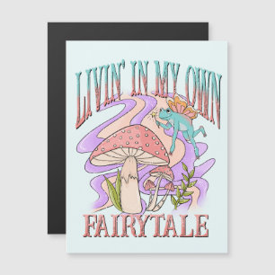 Carte Magnétique Livin' In My Own Fairytale - Frog & Champignons