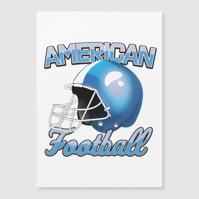 Carte Magnétique logo American Football (Devant)