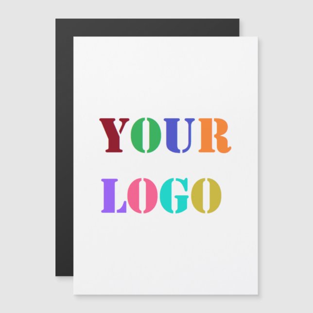 Carte Magnétique Logo Personnalisé Votre Entreprise Promotionnel Pe (Devant / Derrière)