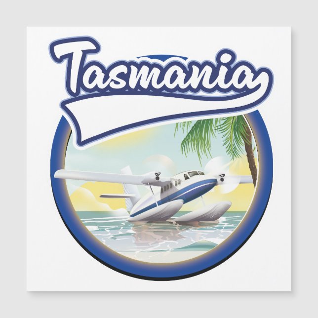 Carte Magnétique Logo voyage Tasmanie (Devant)