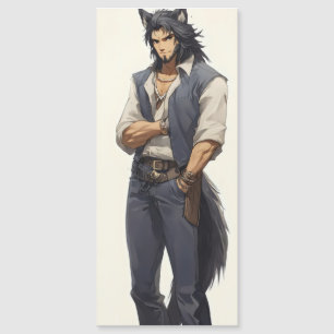 Carte Magnétique Loup Anime Zaddy