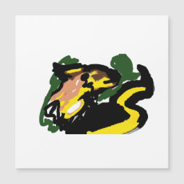 Carte Magnétique Loup en automne