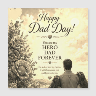 CARTE MAGNÉTIQUE LOVE FOR DAD FROM DAUGHTERS