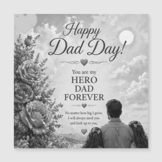 CARTE MAGNÉTIQUE LOVE FOR DAD FROM DAUGHTERS