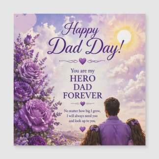 CARTE MAGNÉTIQUE LOVE FOR DAD FROM DAUGHTERS