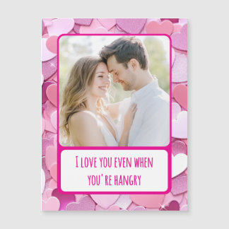 Carte Magnétique Love Heart Confetti Vous êtes Hangry Magnetic Card