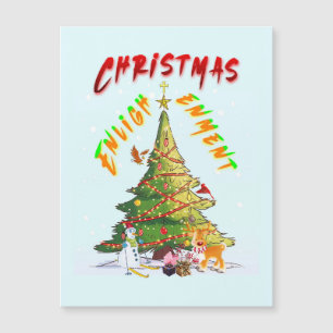 Carte Magnétique Lumière de Noël
