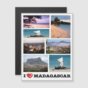 Carte Magnétique Madagascar - I Love -