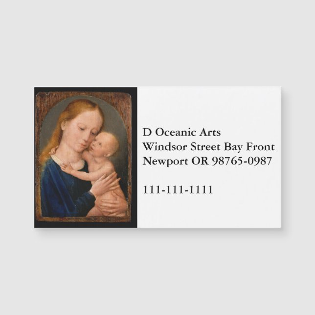Carte Magnétique Madonna avec Christ Child (Devant)
