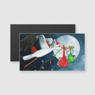 Carte Magnétique Magie de Noël avec amis et famille par Bihrle