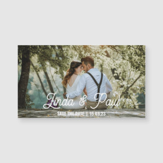 Carte Magnétique Magnetic card save the date to customize