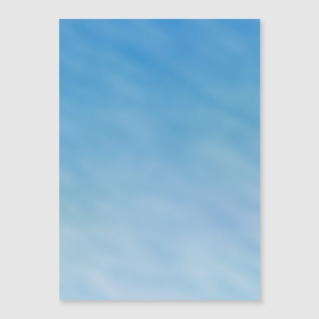 Carte Magnétique Magnifique ciel bleu doux avec des nuages de rêve (Devant)