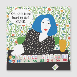 Carte Magnétique Mah Jongg Joker Jeton Éliminé Aimant Plat