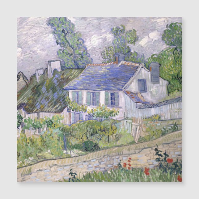 Carte Magnétique Maisons à Auvers Vincent van Gogh (Devant)