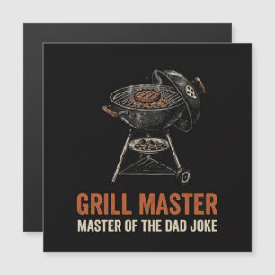 Carte Magnétique Maître du Grill Maître de la Blague de Papa Fête d