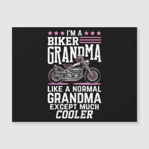 Carte Magnétique Mamie Motarde - Mamie à Moto Mamie Motarde