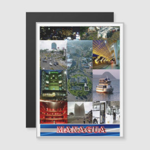 Carte Magnétique Managua - Nicaragua - Mosaïque -