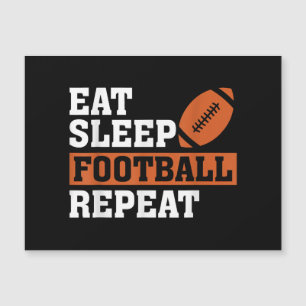 Carte Magnétique Mangez Sleep Football Répéter Awesome Love Footbal