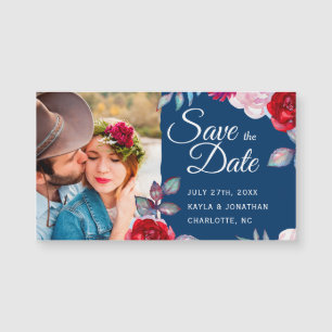 Carte Magnétique Mariage de la Marine Bleue Bourgogne   Petite sauv