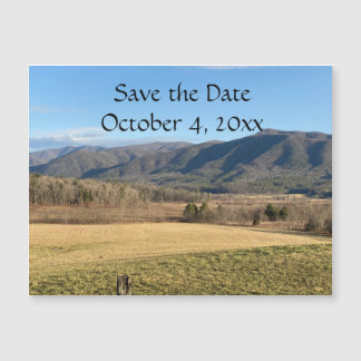 Carte Magnétique Mariage de Smoky Mountain Cades Cove