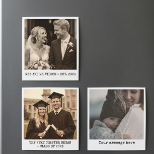 Carte Magnétique Mariage Souvenirs photo personnalisés pour la pr