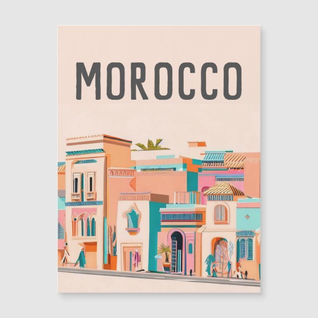 Carte Magnétique Maroc Marakech (Devant)