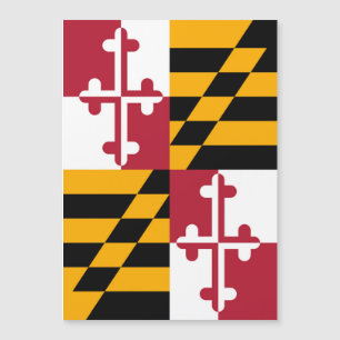 Carte Magnétique Maryland State Drapeau Conception personnalisée