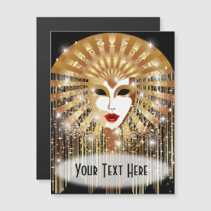 Carte Magnétique Mask de la Fête du Venice Carnival