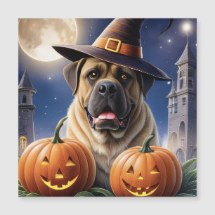 Carte Magnétique Mastiff Dogue anglais Halloween