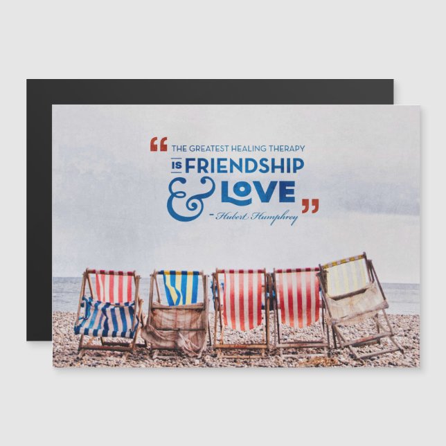 Carte Magnétique Meilleure thérapie de guérison (Devant / Derrière)