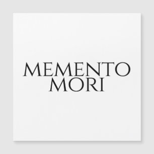 Carte Magnétique Memento Mori