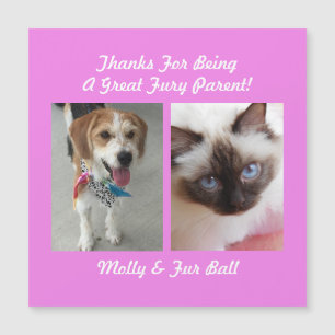 Carte Magnétique Merci Great Fury Parent do-it-yourself Pet Message
