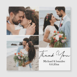 Carte Magnétique merci, minimum 3 photos mariage aimant
