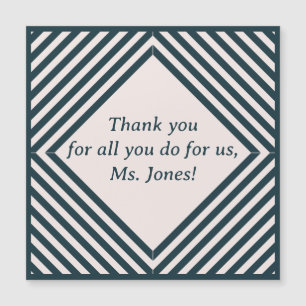 Carte Magnétique Merci pour enseignant