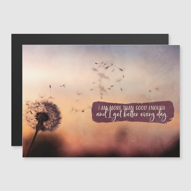 Carte Magnétique Mieux vaut chaque jour (Devant / Derrière)