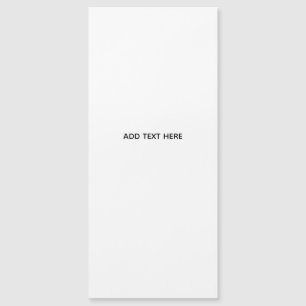 Carte Magnétique Minimaliste Blanc Élégant pour Toutes les Occasion