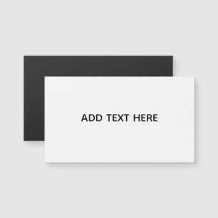Carte Magnétique Minimaliste Blanc Élégant pour Toutes les Occasion