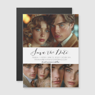 Carte Magnétique Moderne Simple Script Collage Enregistrer l'aimant