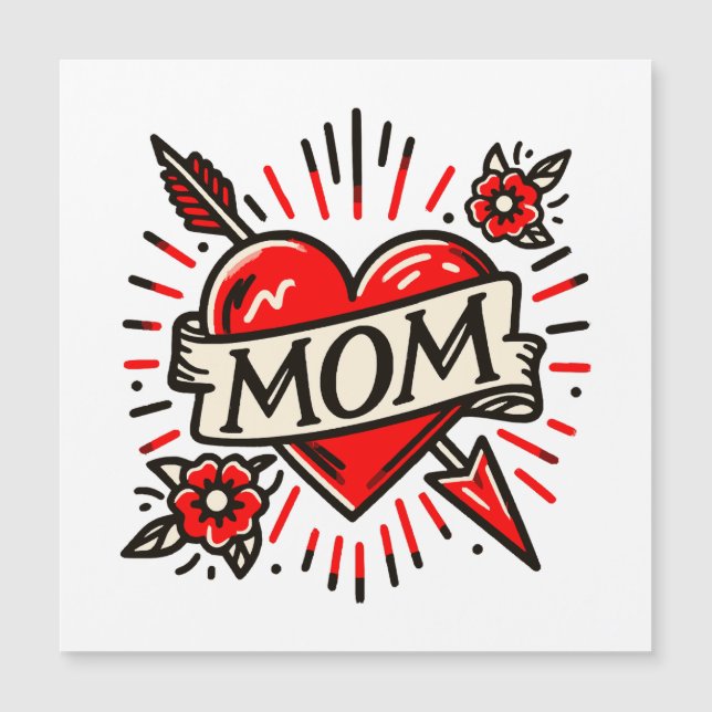 CARTE MAGNÉTIQUE MOM (Devant)