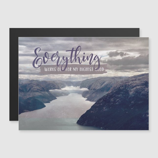 Carte Magnétique Mon meilleur bien (Devant / Derrière)