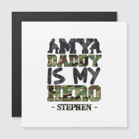 Mon Papa Est Mon Héros - Camouflage Lettres