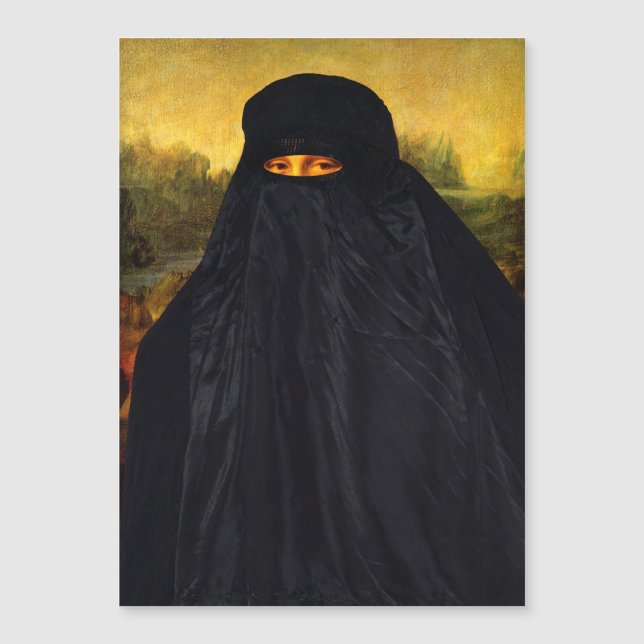 Carte Magnétique Mona Lisa se cache le sourire (Devant)