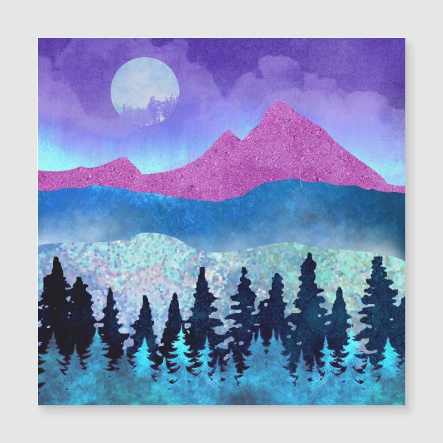 Carte Magnétique Monts Amethyst Mist (Devant)