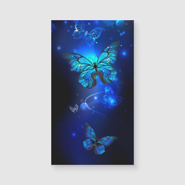 Carte Magnétique Morpho Butterfly in the Dark Background (Devant)