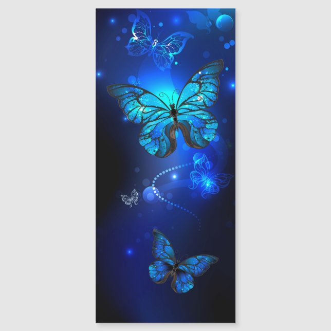 Carte Magnétique Morpho Butterfly in the Dark Background (Devant)